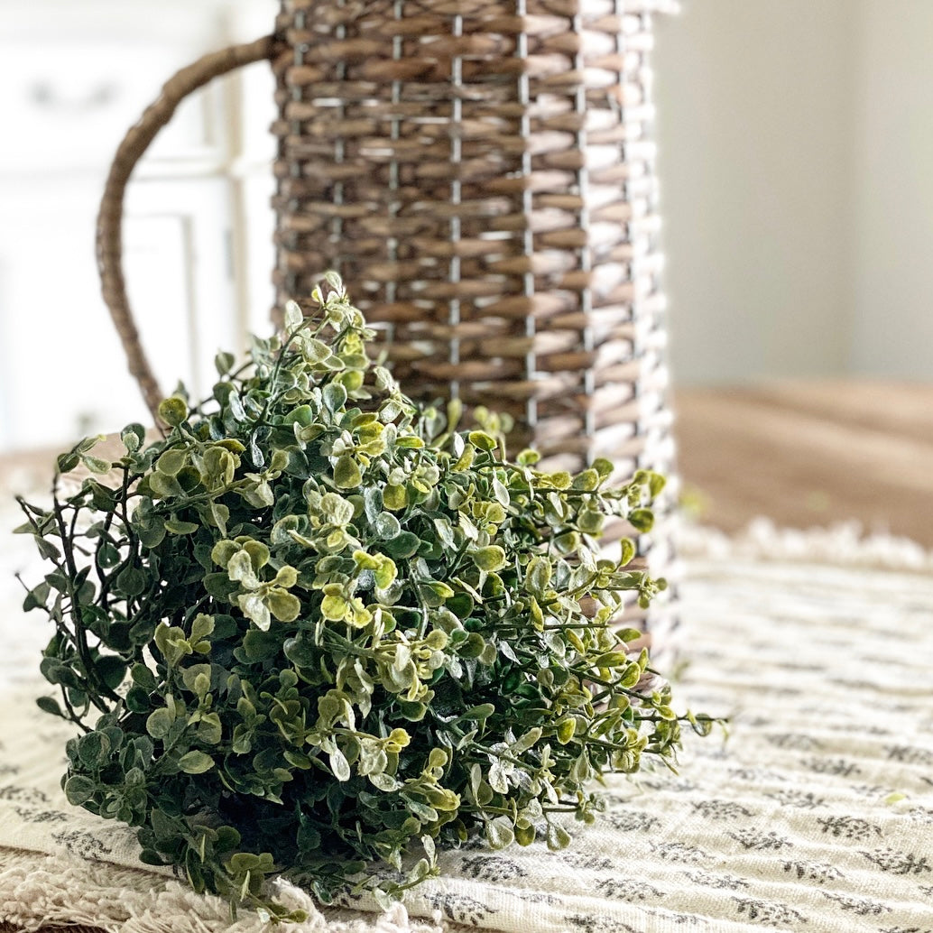 Sage Wash Green Baby Grass Pouf