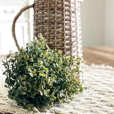 Sage Wash Green Baby Grass Pouf