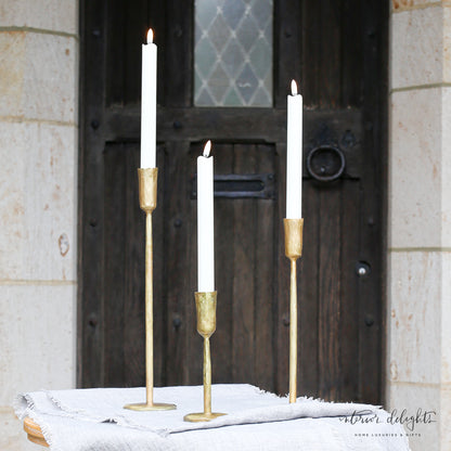 Forged Candlesticks- Gold- Small, Medium, or Large