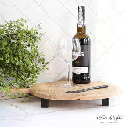 Organic Shaped Round Board with Legs - Interior Delights