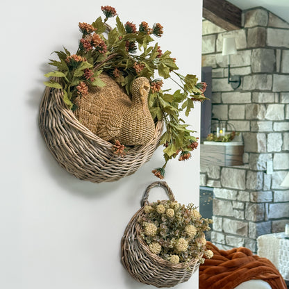 Willow Wall Baskets-Set of Two
