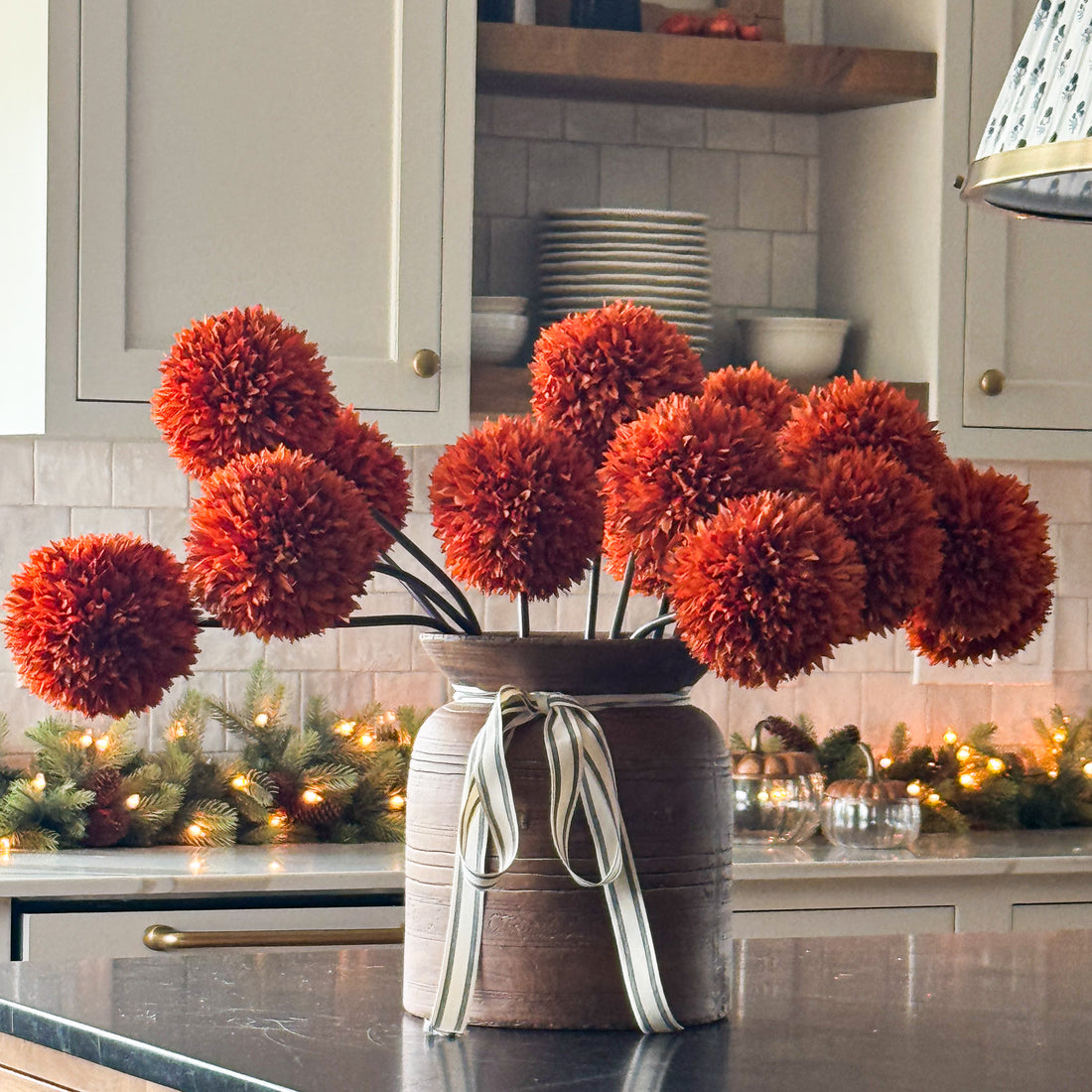 Orange Allium Stem