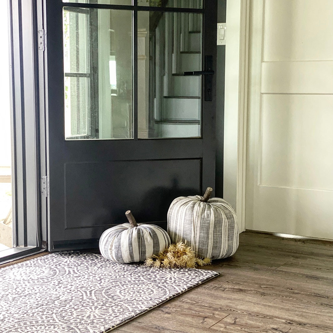 Oversized Striped Pumpkins- Large or Medium