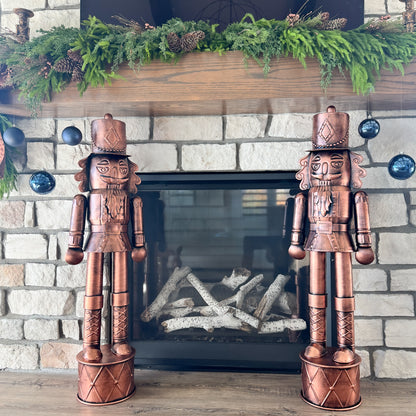 Large Copper Nutcracker Statue