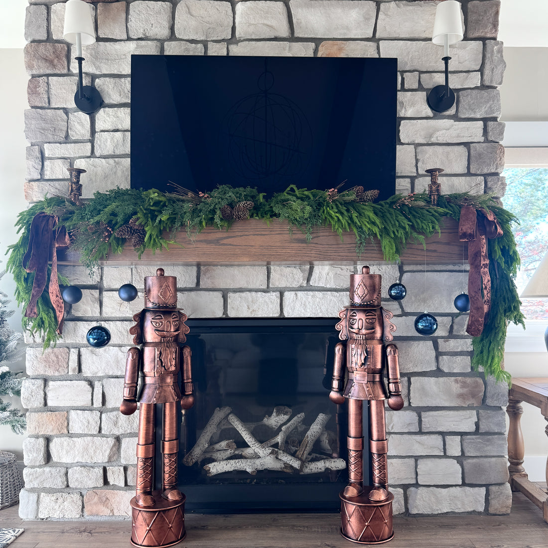 Large Copper Nutcracker Statue