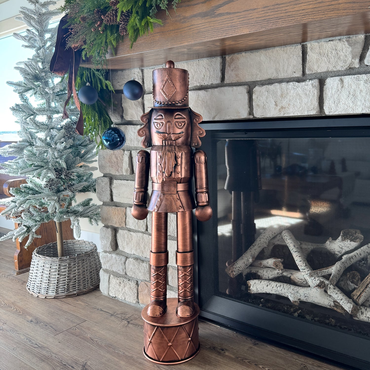 Large Copper Nutcracker Statue