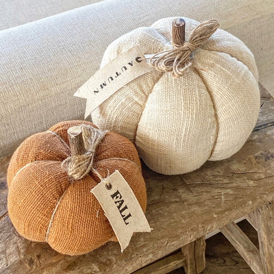 Rust or Cream Pumpkin-Sold Separately