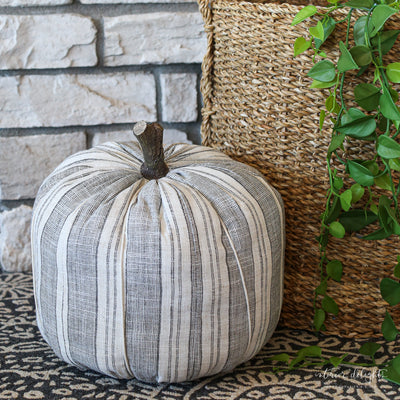 Oversized Striped Pumpkins- Large or Medium