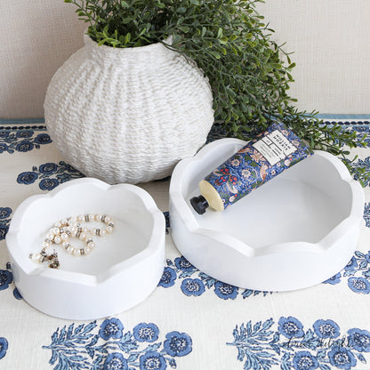Mini Scalloped Tray Set