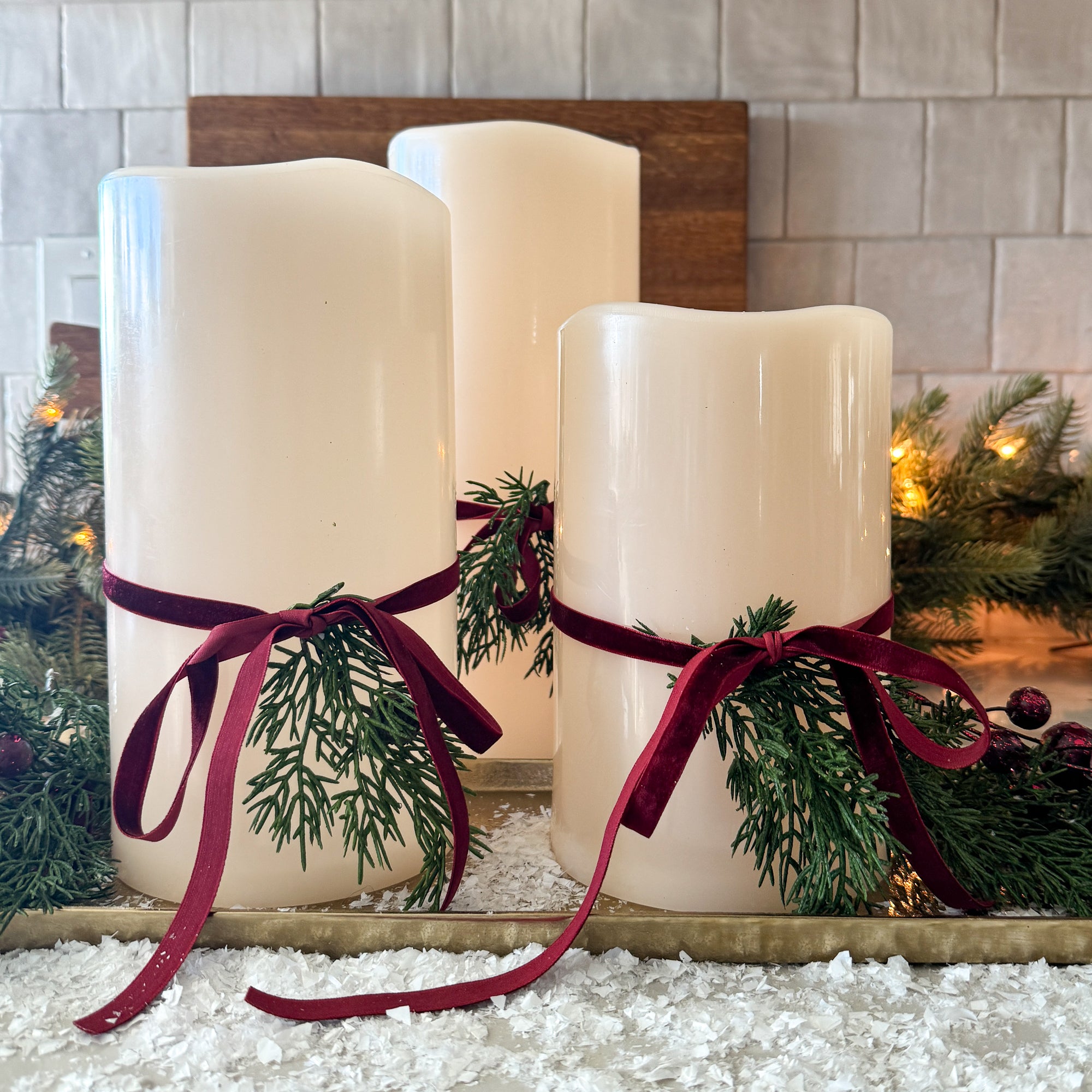 Outdoor LED Candles- Choice of 3 Sizes