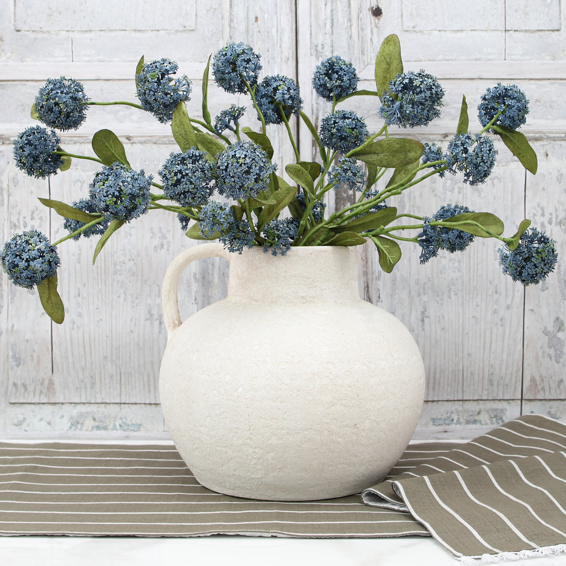 Striped Table Runner with Fringe
