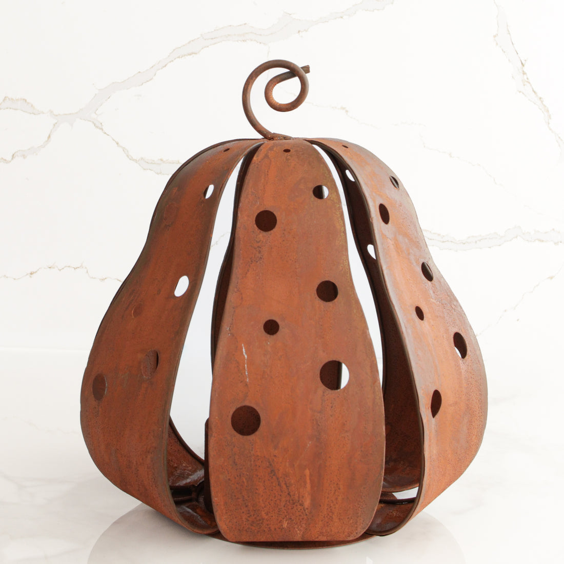 Fat Rustic Gourd Lantern, 12.5"