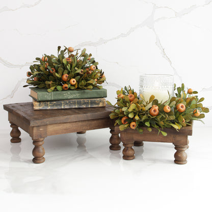 Set of 2 Square Wood Risers