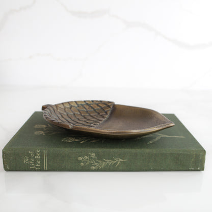 7" Brass Acorn Dish