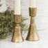 Short Gold Candle Holders- Set of 2 - Interior Delights