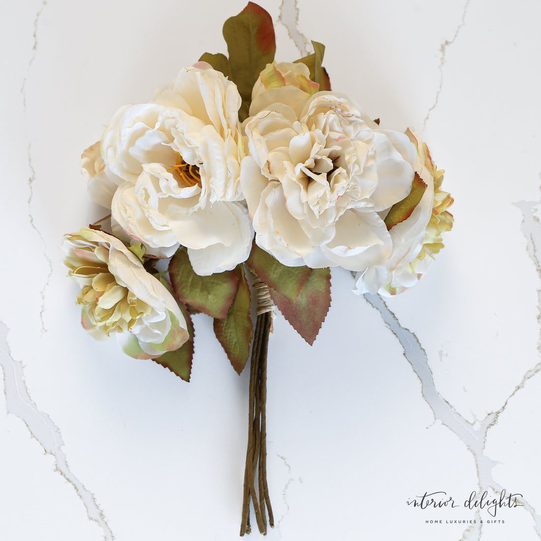 Elegant Peony and Anemone Floral Bundle featuring soft cream blooms, perfect for floral arrangements and centerpieces.