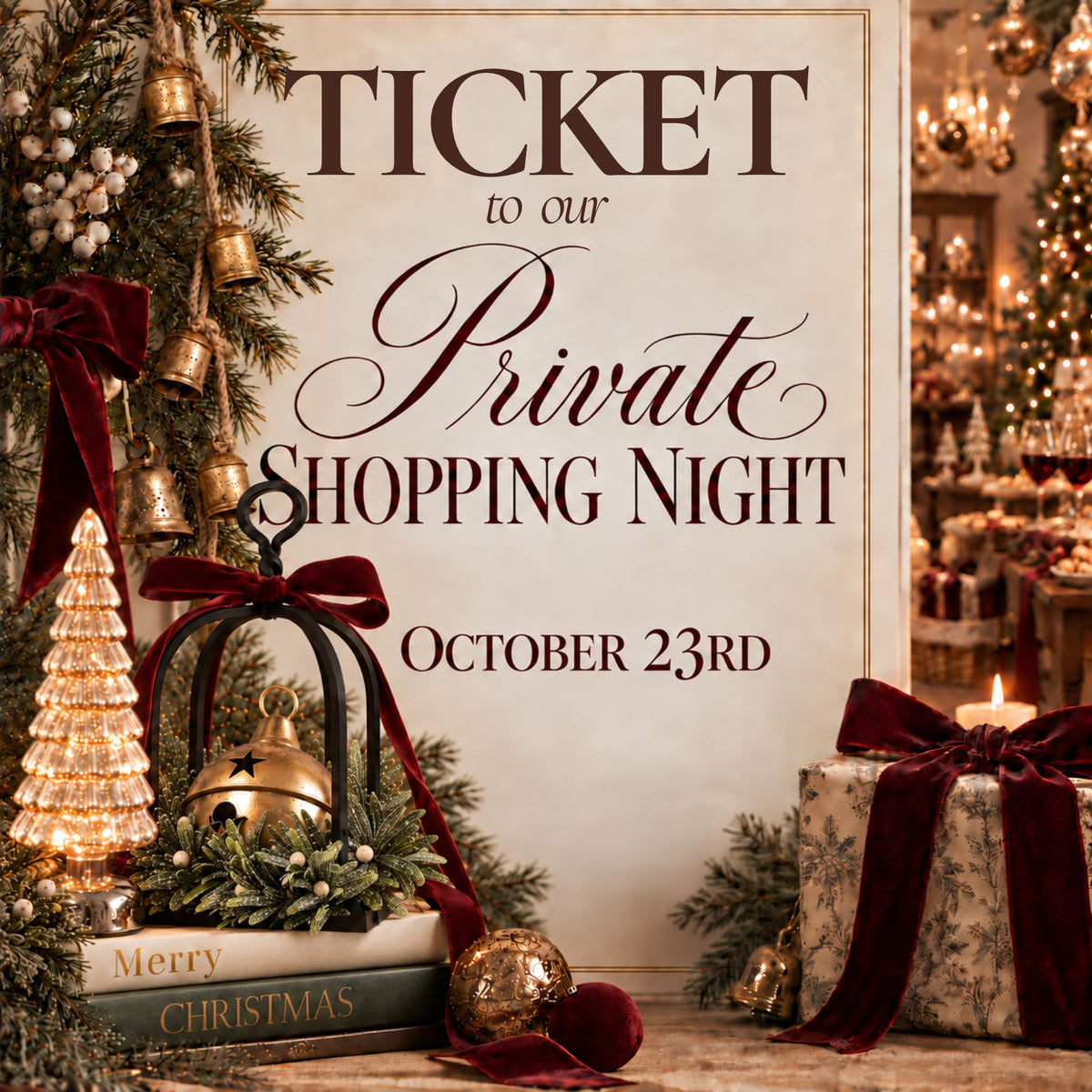 4:30-5:30 TICKET: Private Shopping Night 2026