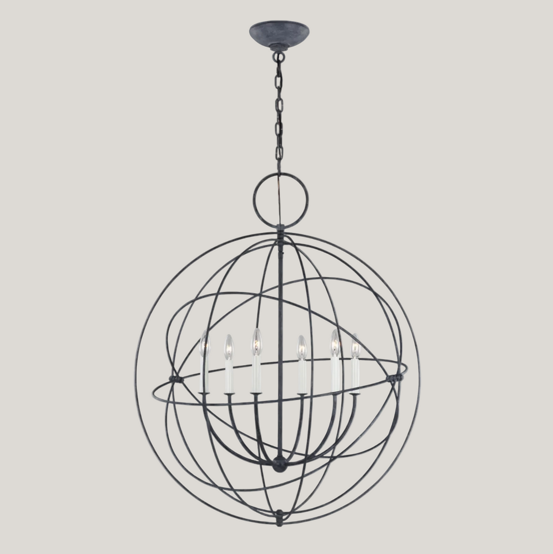 Bay Round 6-Light Chandelie - Interior Delights