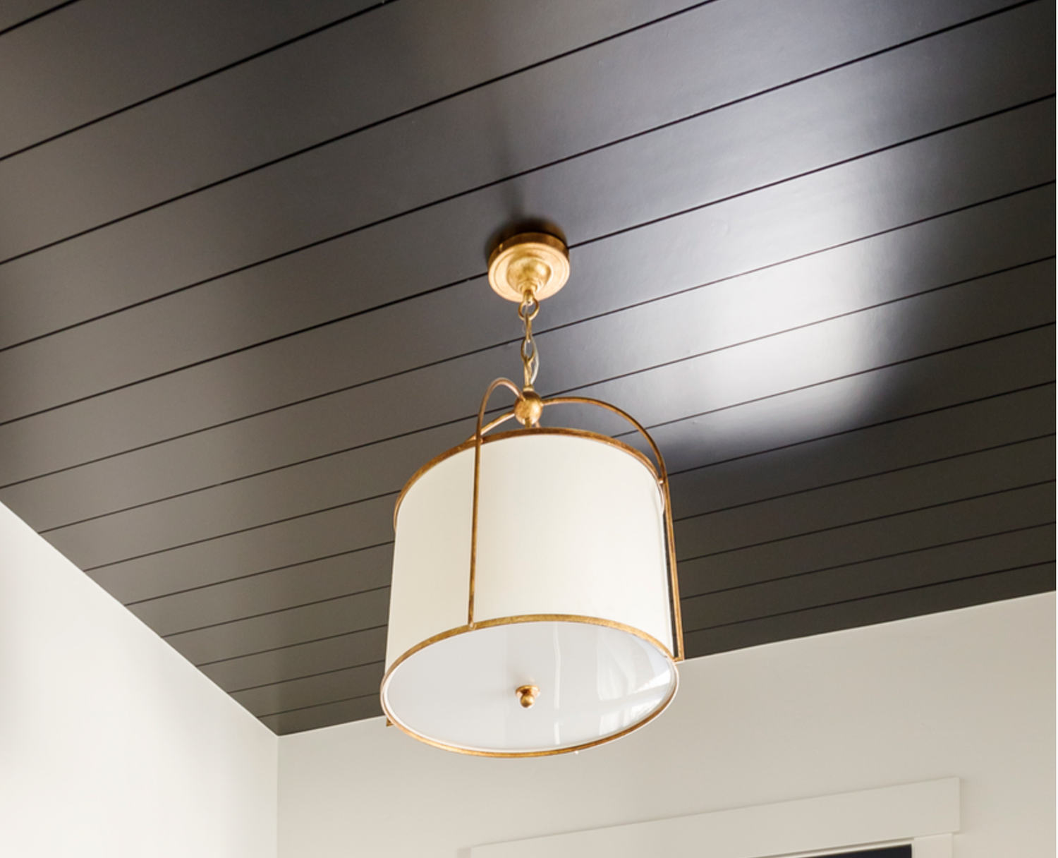 Jen - Antique Gold Chandelier with Linen Shade