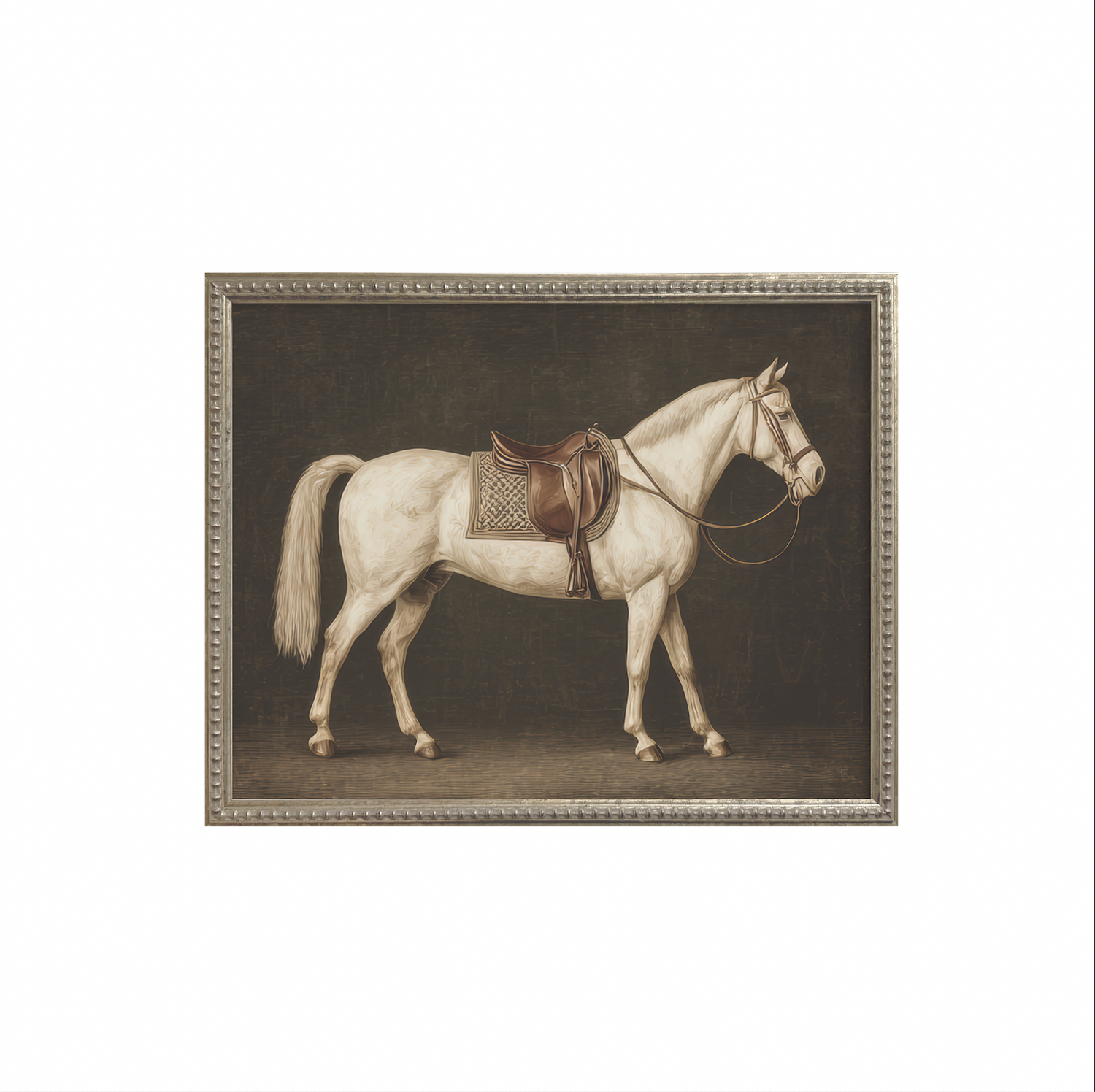 16x20 Silver Bead Horse Series (Set of 6)