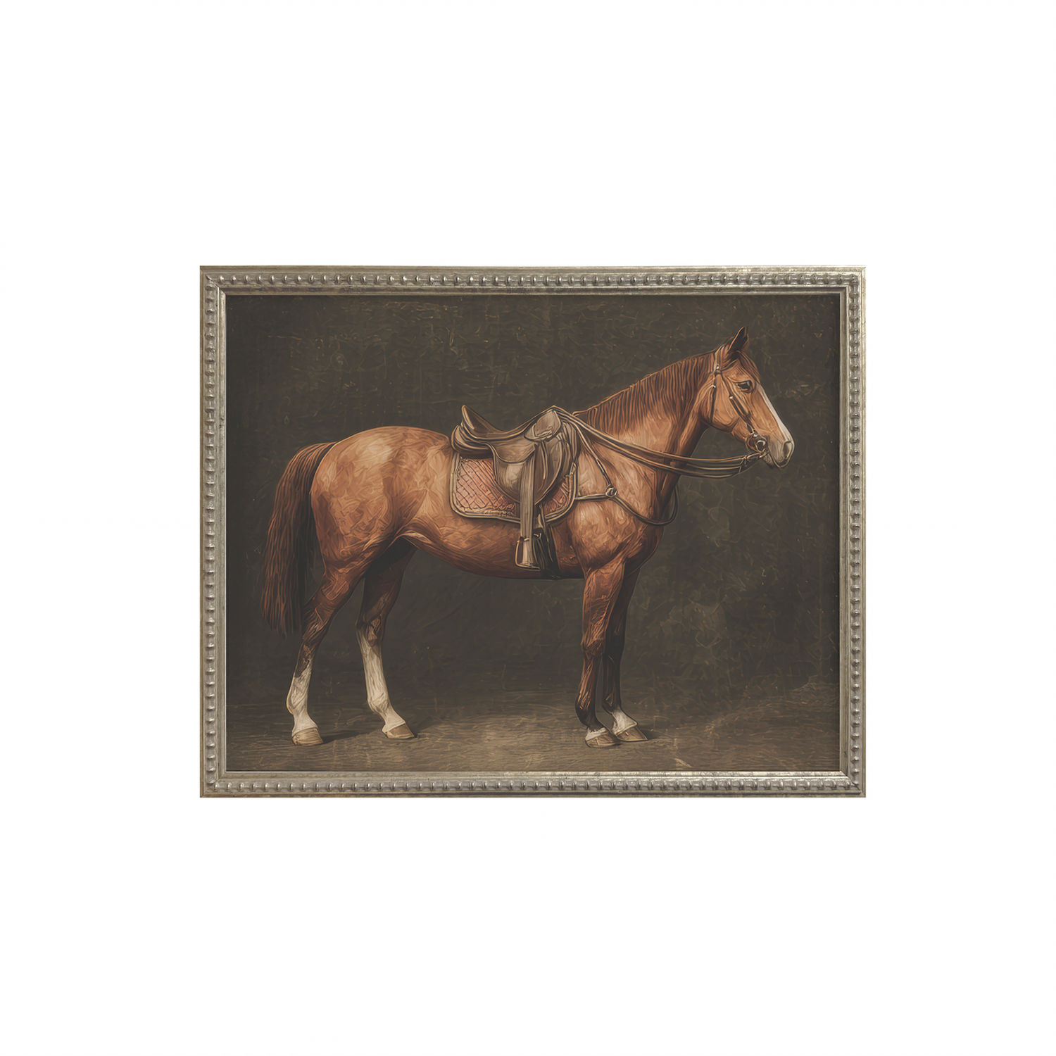 16x20 Silver Bead Horse Series (Set of 6)