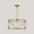 Stephanie - Aged Antique Gold - 4 Light Drum Chandelier - Interior Delights