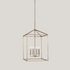 Patrick - 4 Light Medium Chandelier - Satin Brass - Interior Delights