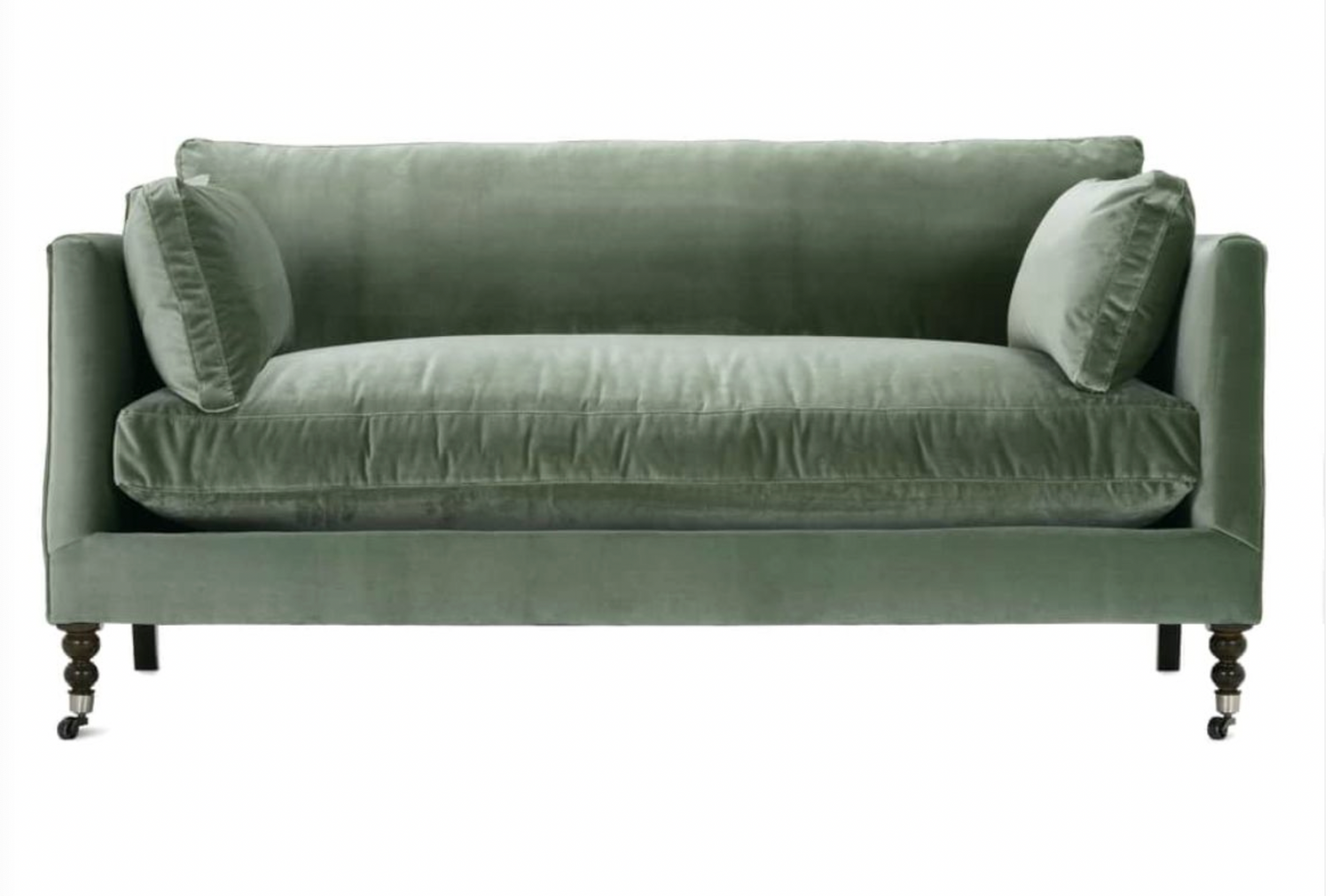 71” Madeline Sofa - Antiqued Moss Velvet