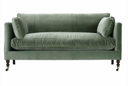 71” Madeline Sofa - Antiqued Moss Velvet
