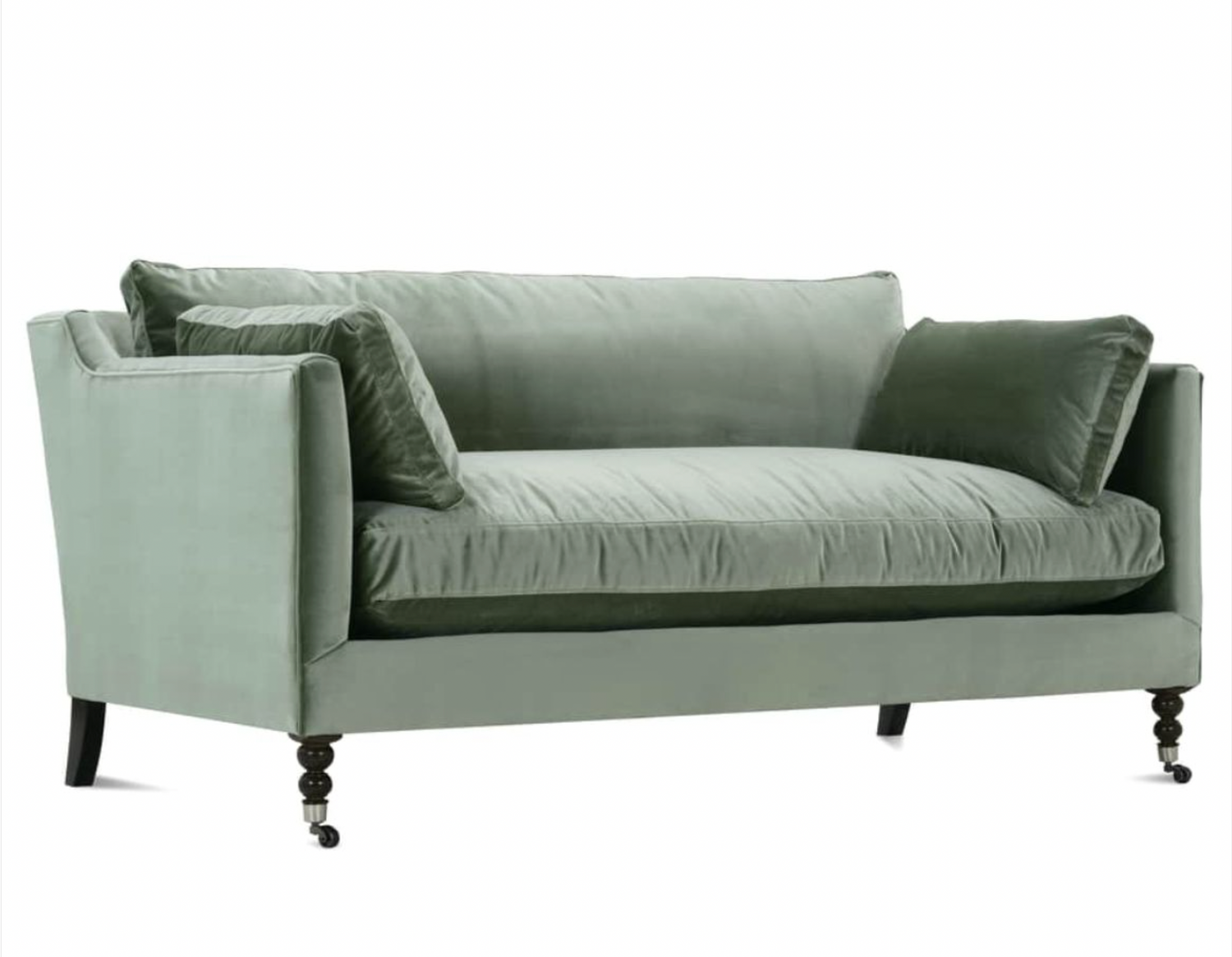 71” Madeline Sofa - Antiqued Moss Velvet