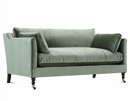71” Madeline Sofa - Antiqued Moss Velvet