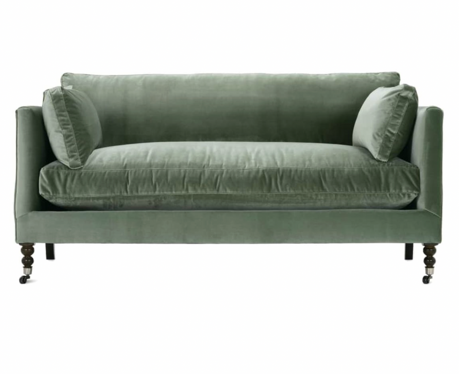 71” Madeline Sofa - Antiqued Moss Velvet