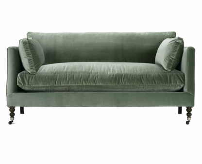 71” Madeline Sofa - Antiqued Moss Velvet
