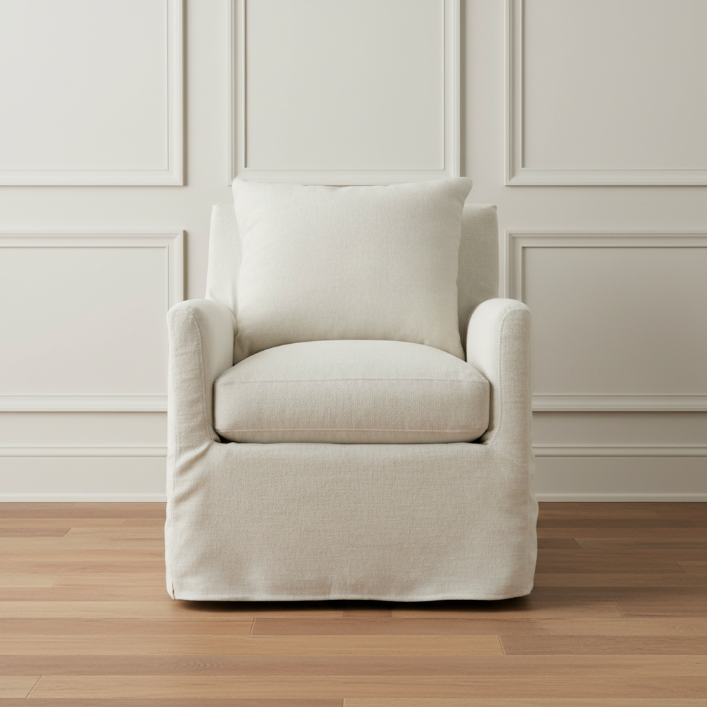 Sarah - Slipcovered Chair - Interior Delights