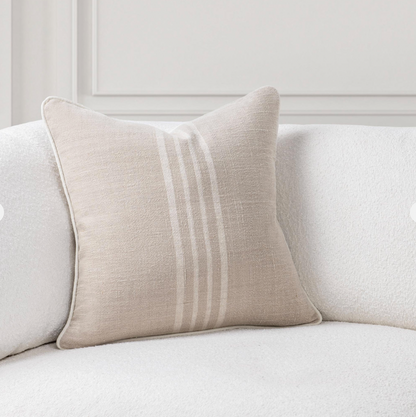 Set of 2 - Eleanor Lumbar 14" x 26" - Natural/Ivory Accent Pillow - Interior Delights