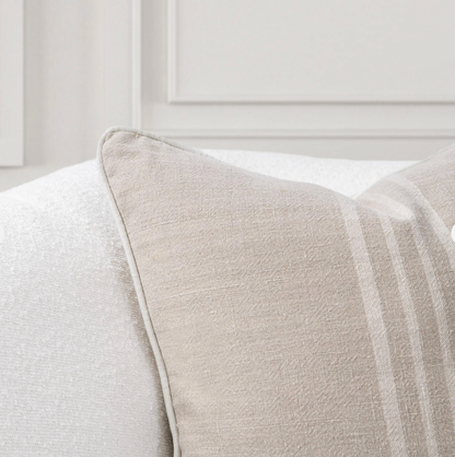 Set of 2 - Eleanor Lumbar 14" x 26" - Natural/Ivory Accent Pillow - Interior Delights