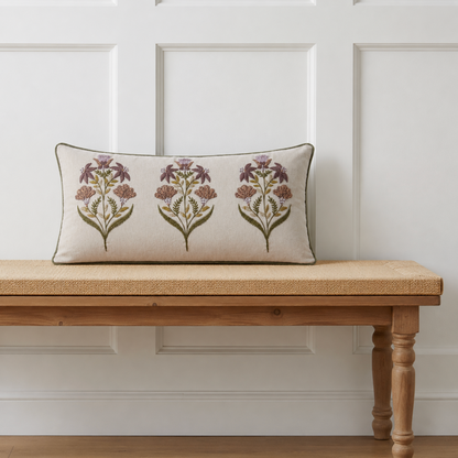 Set of 2 - Belcourt lumbar 14" x 26" - Accent Pillow - Interior Delights
