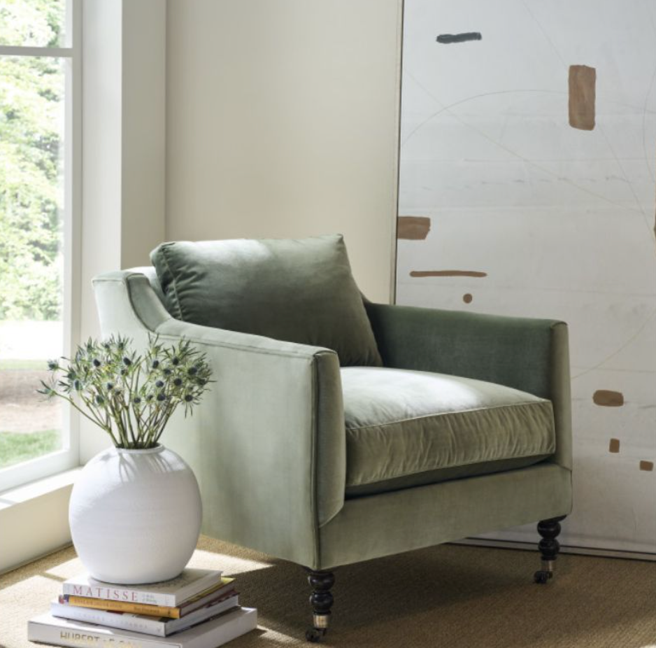 Madeline Express Chair-Antique Moss