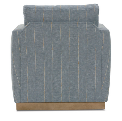 Allie Swivel - Indigo Kid-proof Stripe