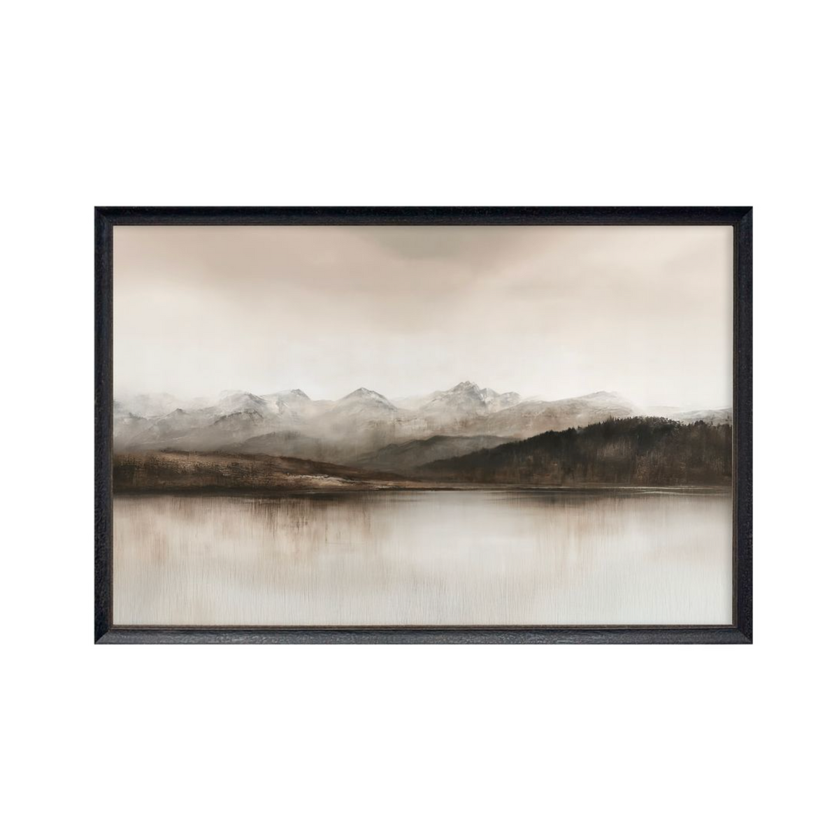40 x 60 Stillwater Mountain Landscape Framed Wall Art