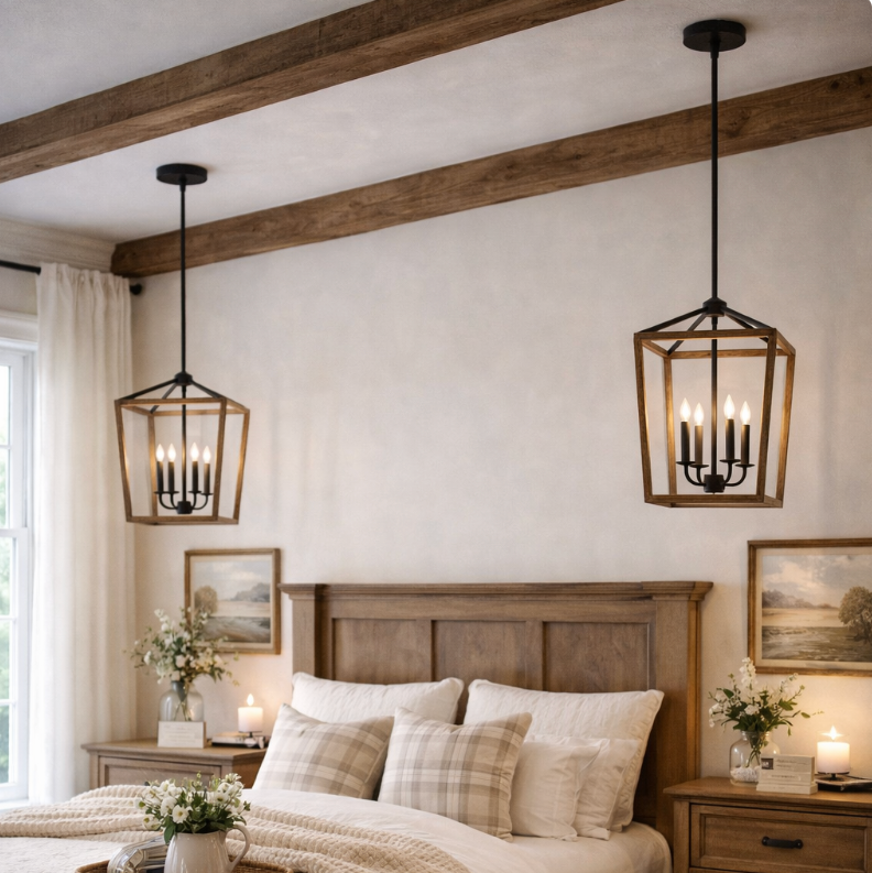 Garry - Medium 4-Light Chandelier - Interior Delights