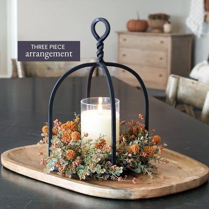 Fall Twisted Top Lantern Arrangement