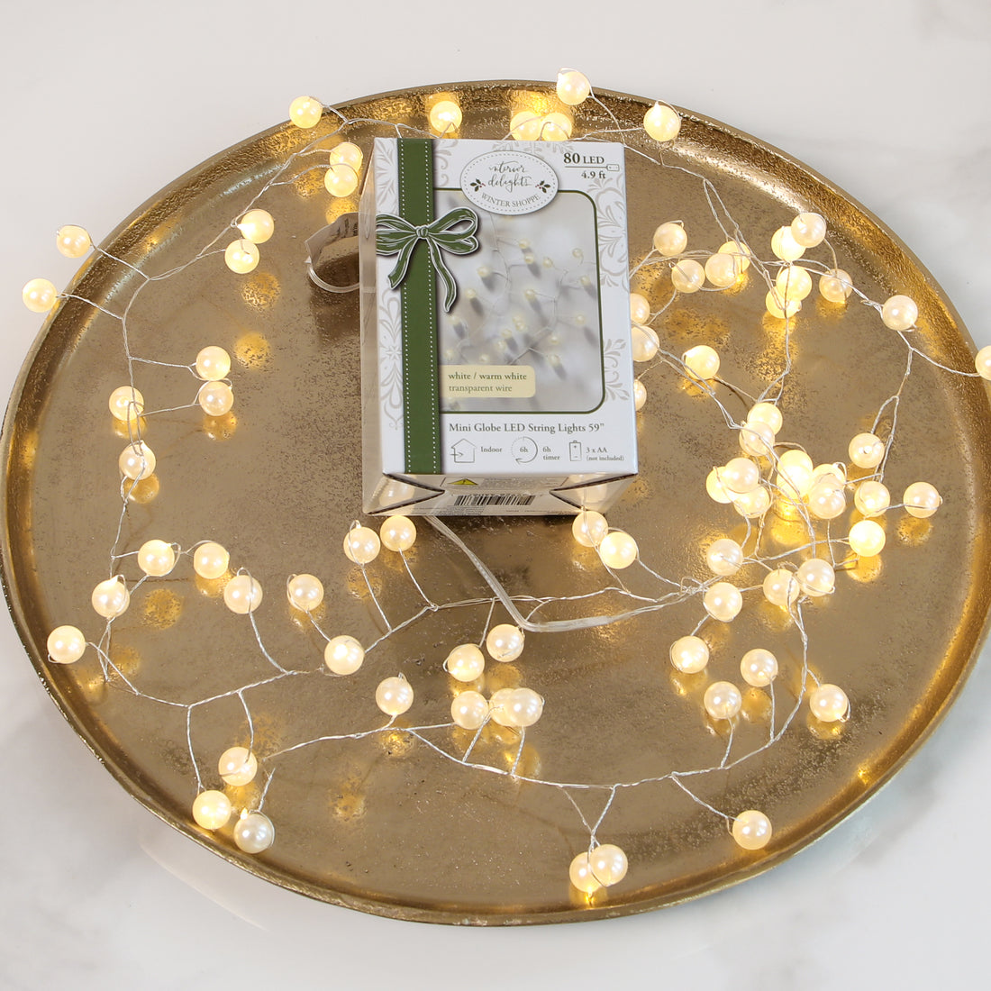 Mini Globe LED String Lights- All Sales Final on LED items *