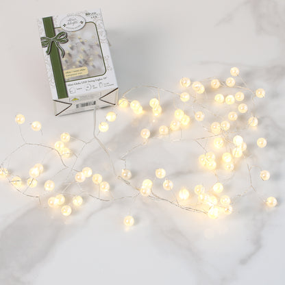 Mini Globe LED String Lights- All Sales Final on LED items *