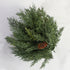 Advent Greens Pouf- 11in - Interior Delights