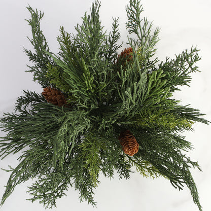 Advent Greens Pouf- 11in