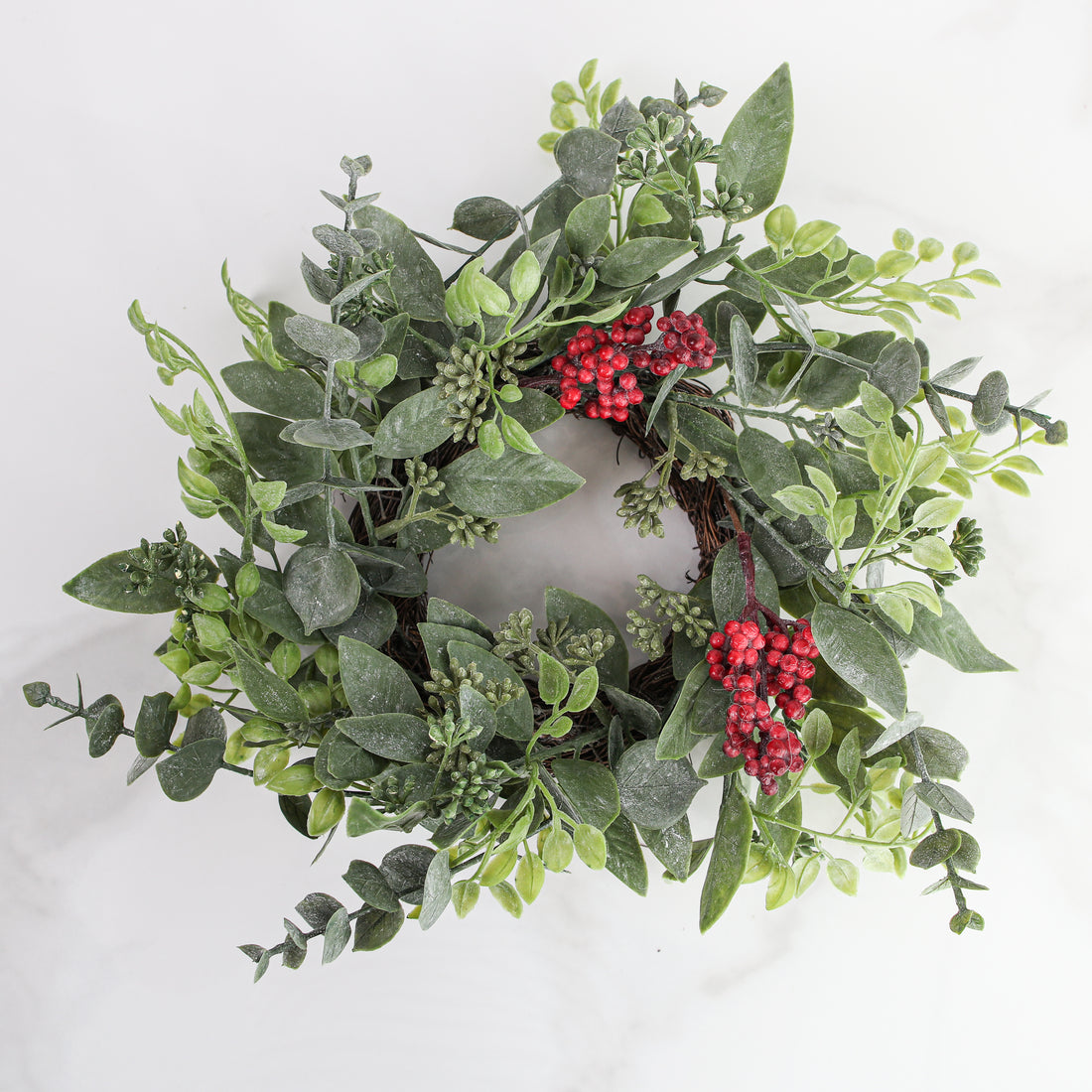 Atwood Eucalyptus Candle Ring- 8in