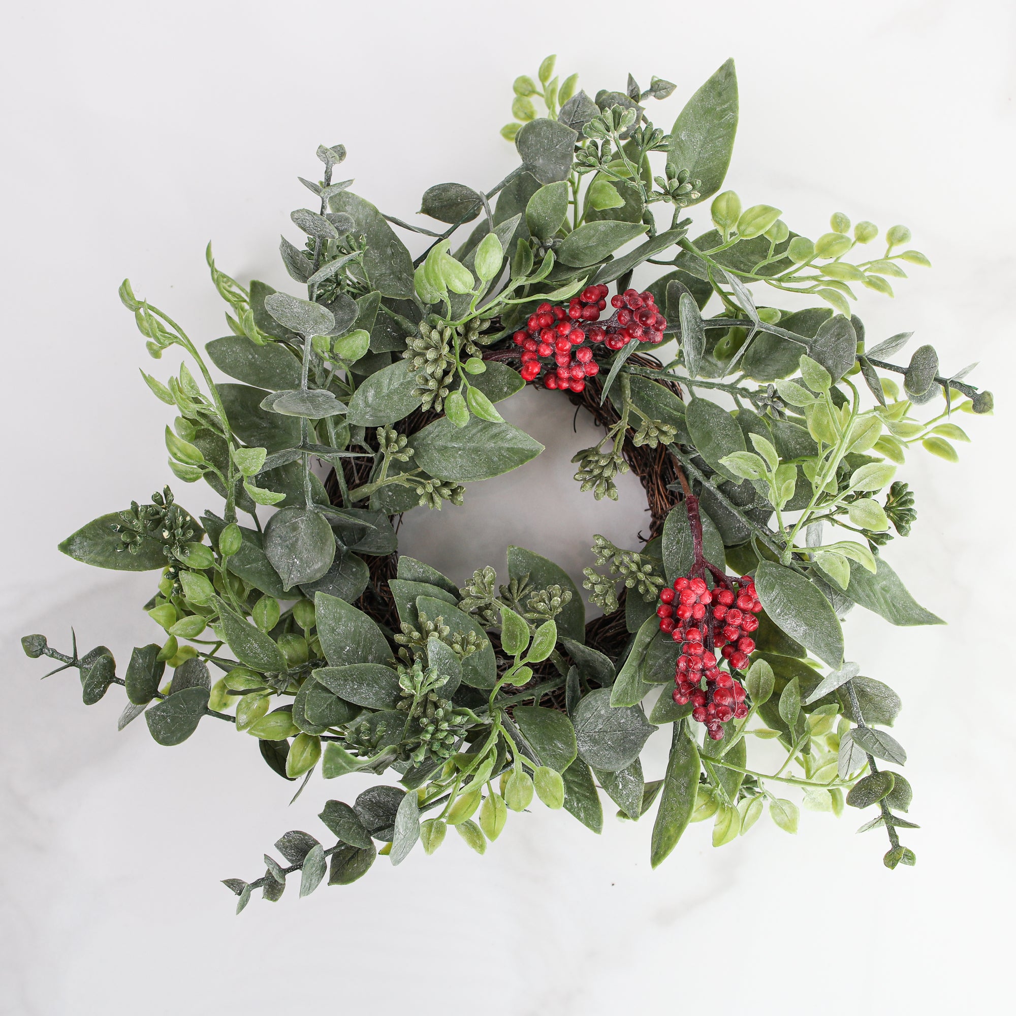 Atwood Eucalyptus Candle Ring- 8in