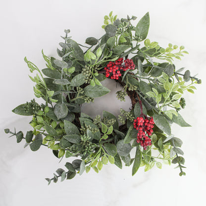 Atwood Eucalyptus Candle Ring- 8in