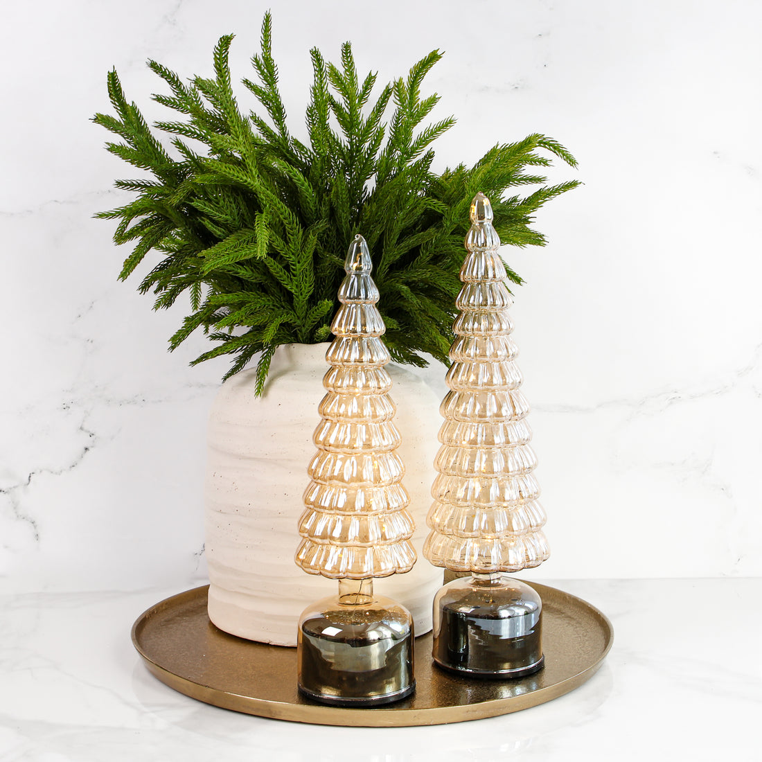 Micro LED Rotating Glass Tree-Choose from Two sizes